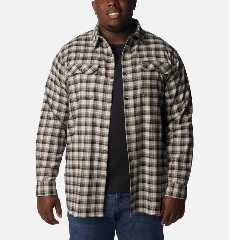 Men's Flare Gun Stretch Flannel Shirt - Extended Size, Color: Columbia Grey Gradient Check, image 6