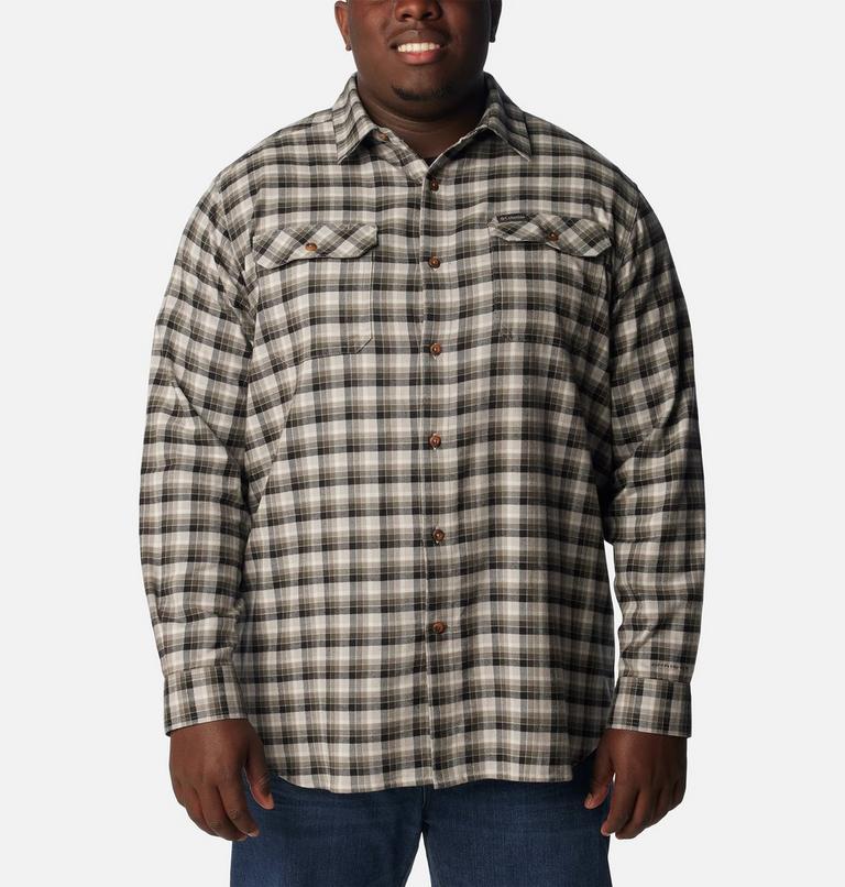 Men's Flare Gun Stretch Flannel Shirt - Extended Size, Color: Columbia Grey Gradient Check, image 1