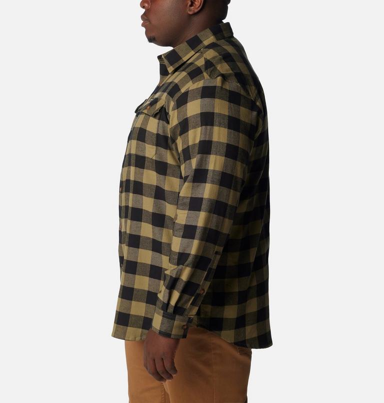 Flare Gun Stretch Flannel | 330 | 1X, Color: Stone Green Buffalo Check, image 3