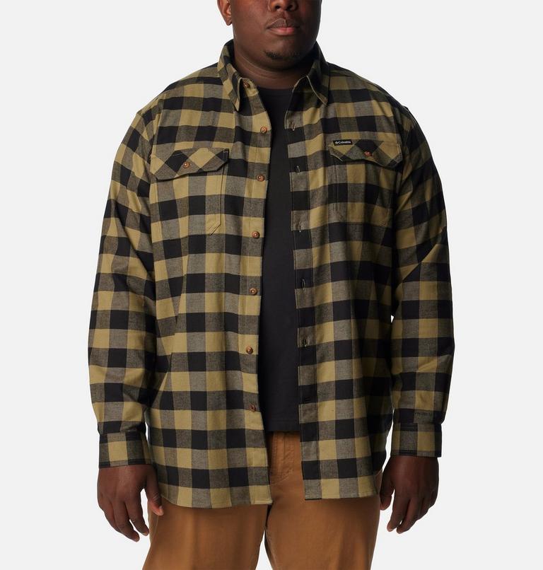 Flare Gun Stretch Flannel | 330 | 1X, Color: Stone Green Buffalo Check, image 6