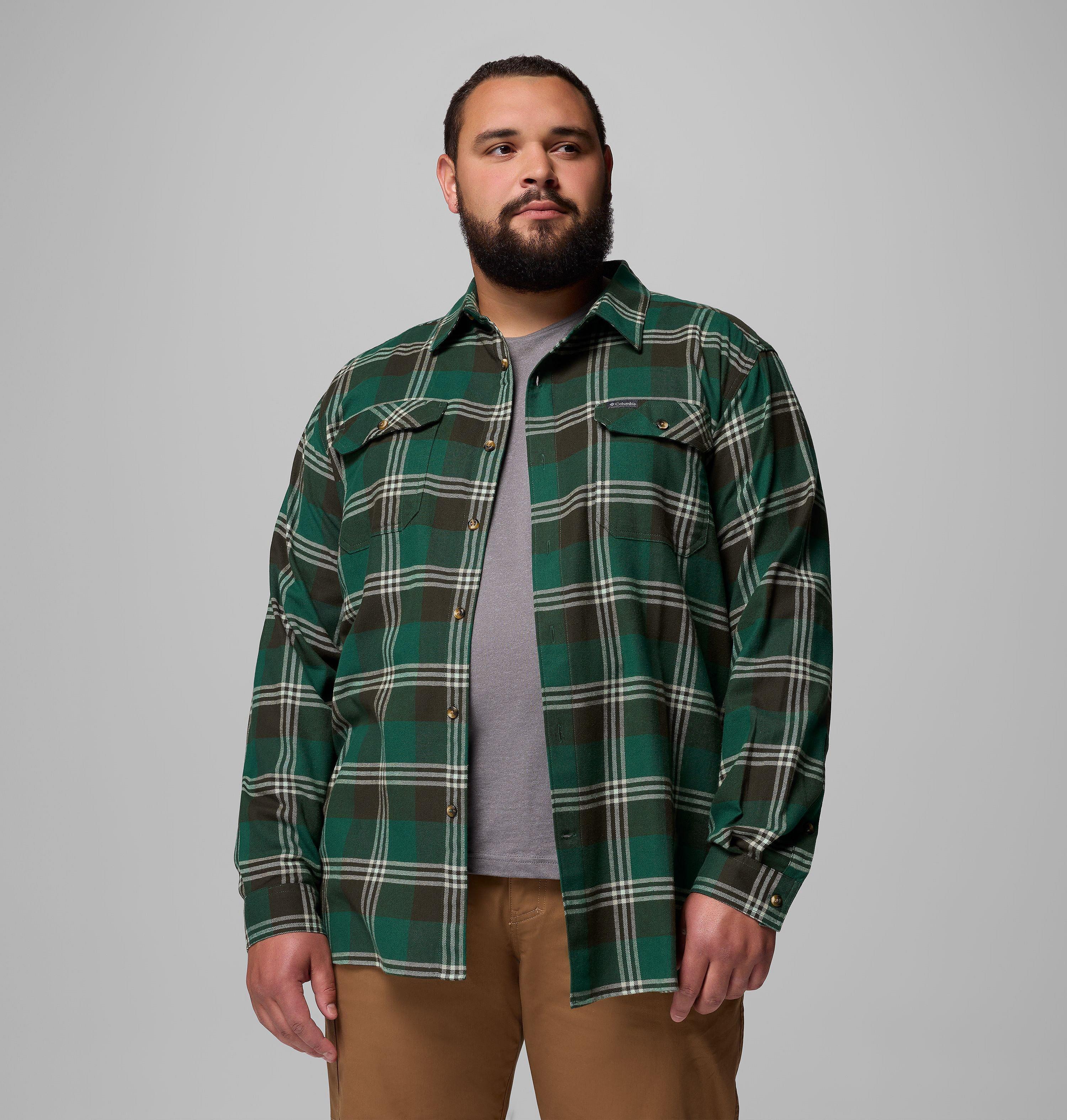 Chemise en flanelle extensible Flare Gun pour homme - Tailles fortes | 375 | 1X 5