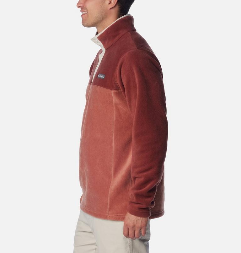 Men's Steens Mountain Half Snap Fleece, Color: Auburn, Spice, Dark Stone, image 3