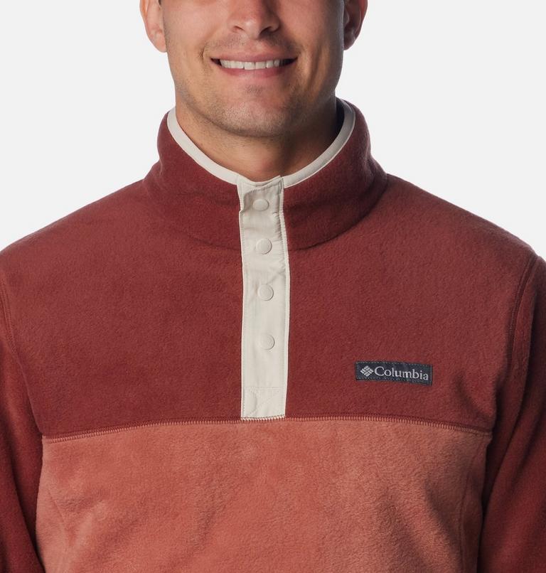 Men's Steens Mountain Half Snap Fleece, Color: Auburn, Spice, Dark Stone, image 4