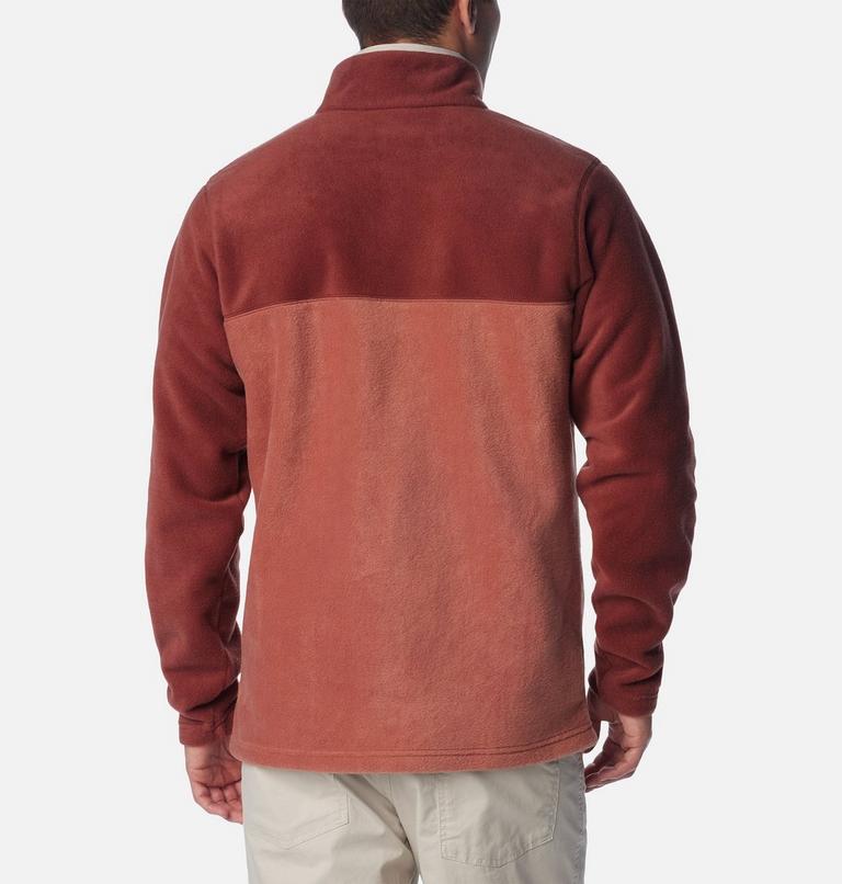Men's Steens Mountain Half Snap Fleece, Color: Auburn, Spice, Dark Stone, image 2