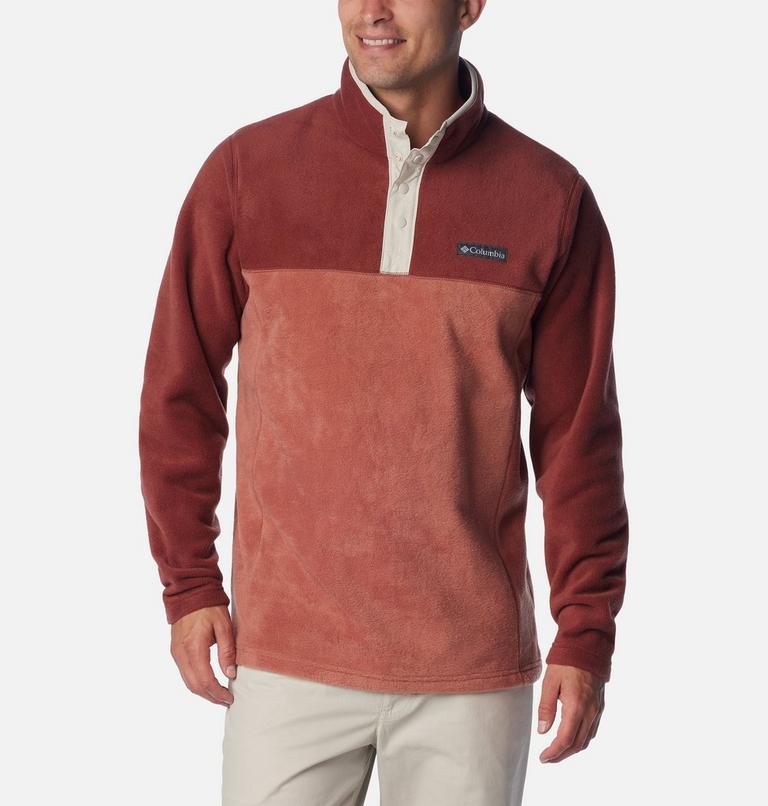 Men's Steens Mountain Half Snap Fleece, Color: Auburn, Spice, Dark Stone, image 1
