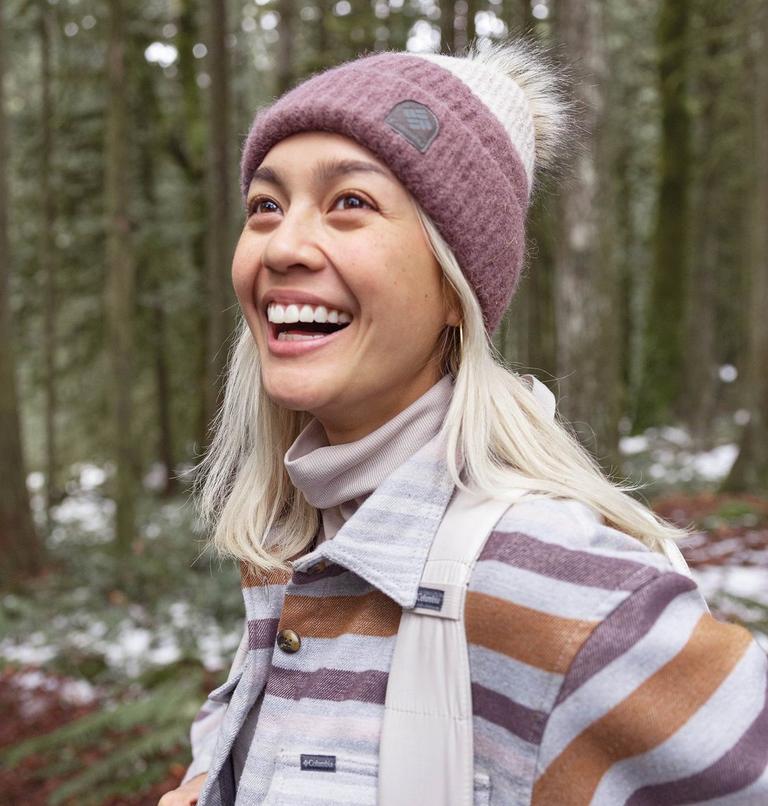 Winter Blur Pom Pom Beanie | 263 | O/S, Color: Basalt, Dark Stone, image 4