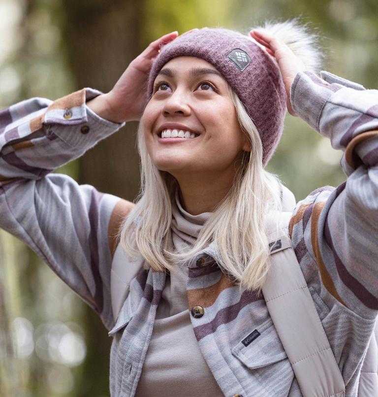 Winter Blur Pom Pom Beanie | 263 | O/S, Color: Basalt, Dark Stone, image 5