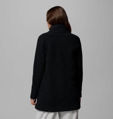 Women's Panorama Long Sherpa Fleece Jacket, Color: Black, image 11