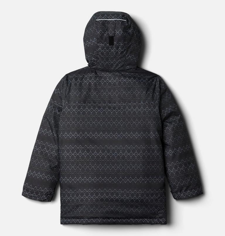 Girls' Alpine Free Fall II Ski Jacket, Color: Black Diamond Stripe Print, image 2