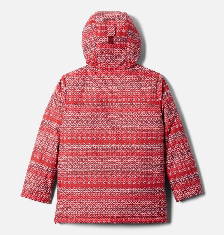 Girls' Alpine Free Fall&nbsp;II Ski Jacket, Color: Marsala Red, Diamond Stripe Print, image 2
