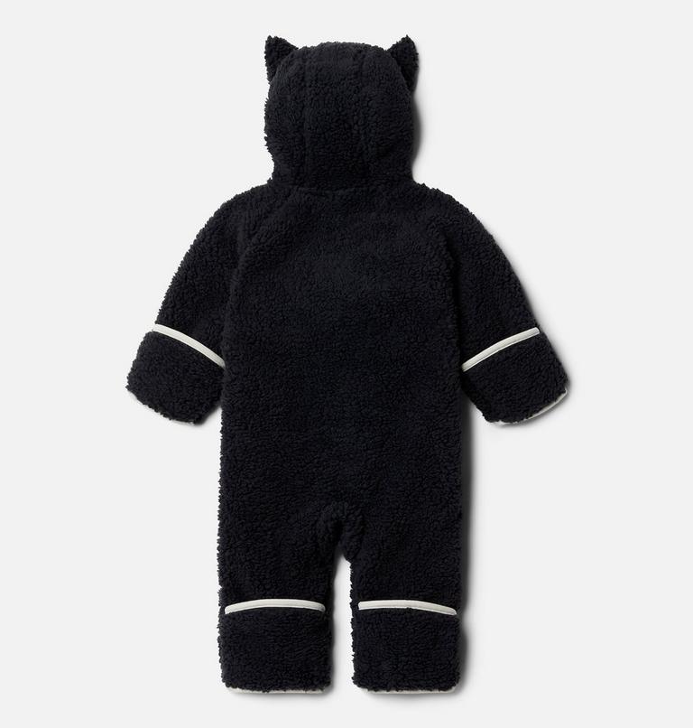 Infant Foxy Baby Sherpa Bunting, Color: Black, Chalk, image 2