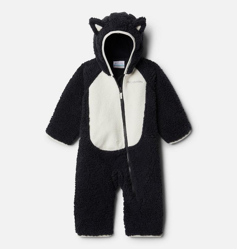 Infant Foxy Baby Sherpa Bunting, Color: Black, Chalk, image 1