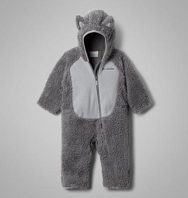 Infant Foxy Baby Sherpa Bunting, Color: City Grey, Columbia Grey, image 7