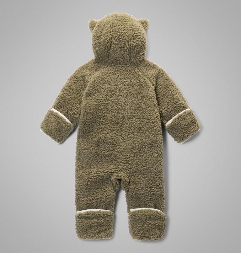 Infant Foxy Baby Sherpa Bunting, Color: Stone Green, Chalk, image 2