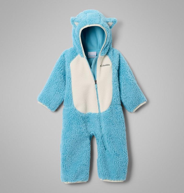 Infant Foxy Baby Sherpa Bunting, Color: Vintage Blue, Chalk, image 1