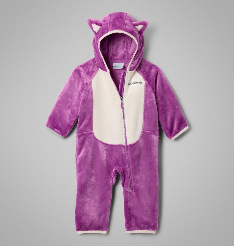 Infant Foxy Baby Sherpa Bunting, Color: Razzle, Chalk, image 1