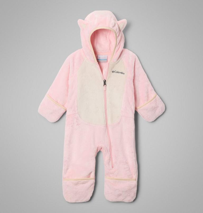 Infant Foxy Baby Sherpa Bunting, Color: Satin Pink, Chalk, image 3