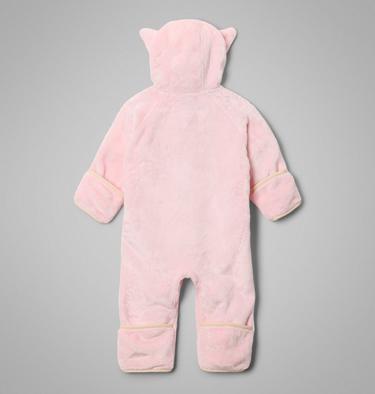 Infant Foxy Baby Sherpa Bunting, Color: Satin Pink, Chalk, image 2