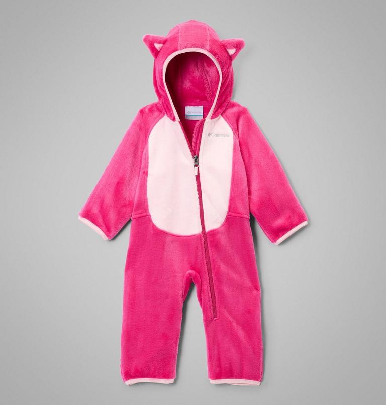 Infant Foxy Baby Sherpa Bunting, Color: Guava Pink, Satin Pink, image 1