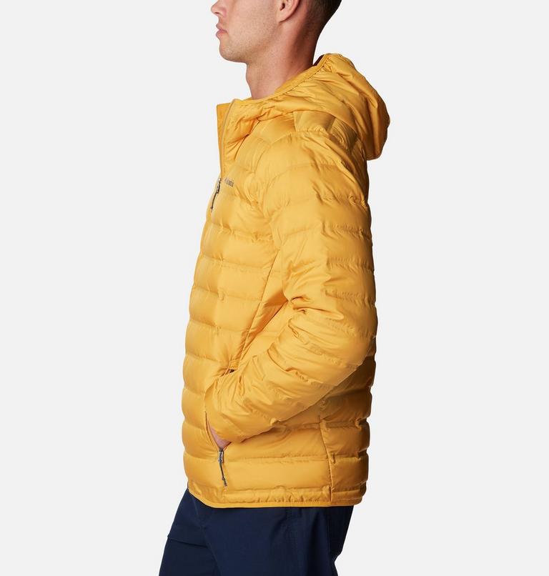 Men's Lake 22 Down Hooded Jacket, Color: Raw Honey, image 3