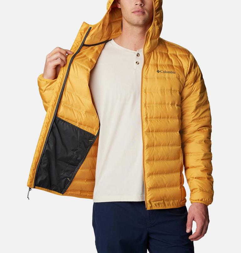 Men's Lake 22 Down Hooded Jacket, Color: Raw Honey, image 5