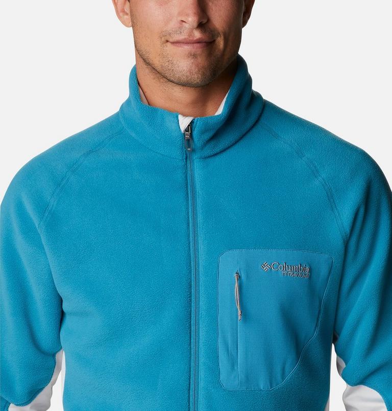 Men’s Titan Pass 2.0 Technical Fleece Jacket, Color: Deep Marine, Nimbus Grey, image 4
