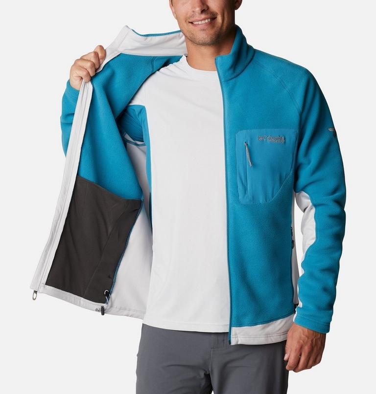 Men’s Titan Pass 2.0 Technical Fleece Jacket, Color: Deep Marine, Nimbus Grey, image 5