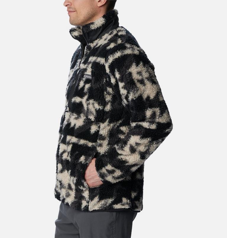 Winter Pass Print Fleece Full Zip, Color: Black Quilted Print, image 3