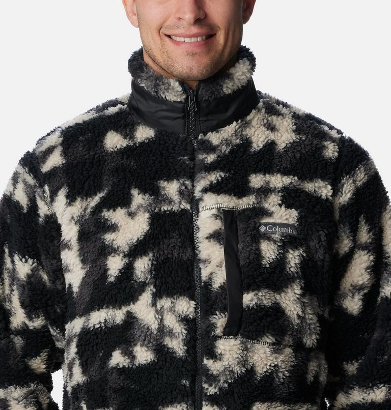 Winter Pass Print Fleece Full Zip, Color: Black Quilted Print, image 4