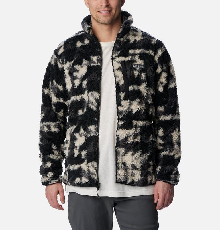 Winter Pass Print Fleece Full Zip, Color: Black Quilted Print, image 6