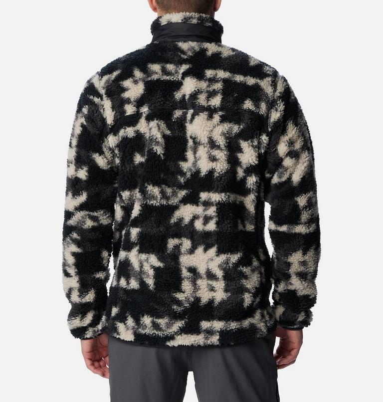 Winter Pass Print Fleece Full Zip, Color: Black Quilted Print, image 2