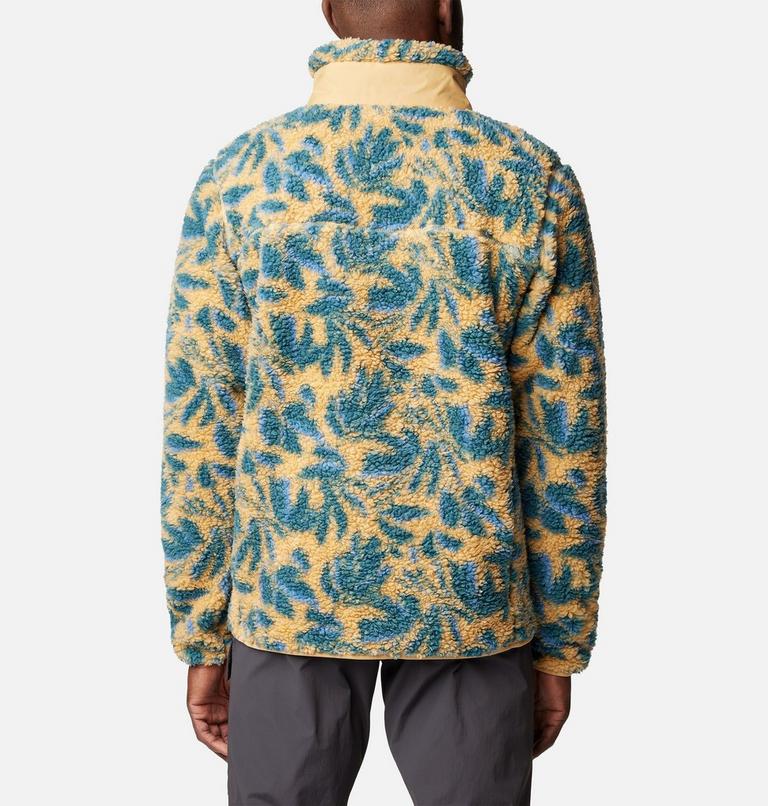 Winter Pass Print Fleece Full Zip, Color: Light Camel Areca Print, image 2