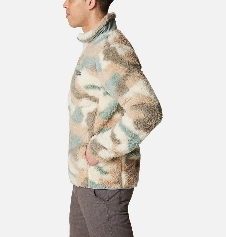 Winter Pass Print Fleece Full Zip, Color: Niagara Mod Camo, image 3