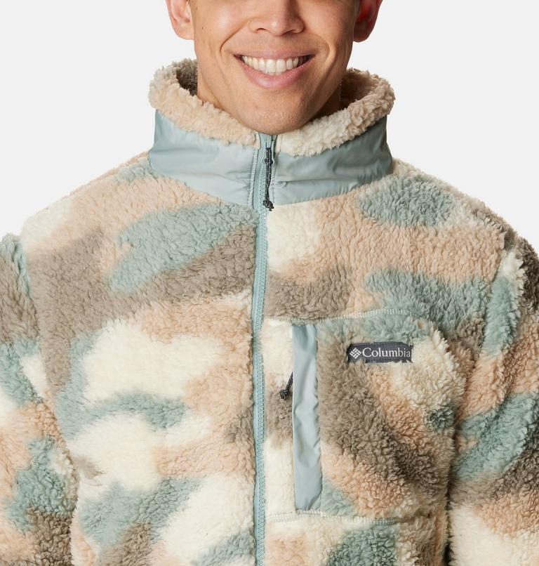 Winter Pass Print Fleece Full Zip, Color: Niagara Mod Camo, image 4