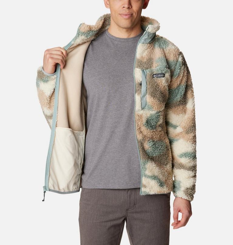 Winter Pass Print Fleece Full Zip, Color: Niagara Mod Camo, image 5