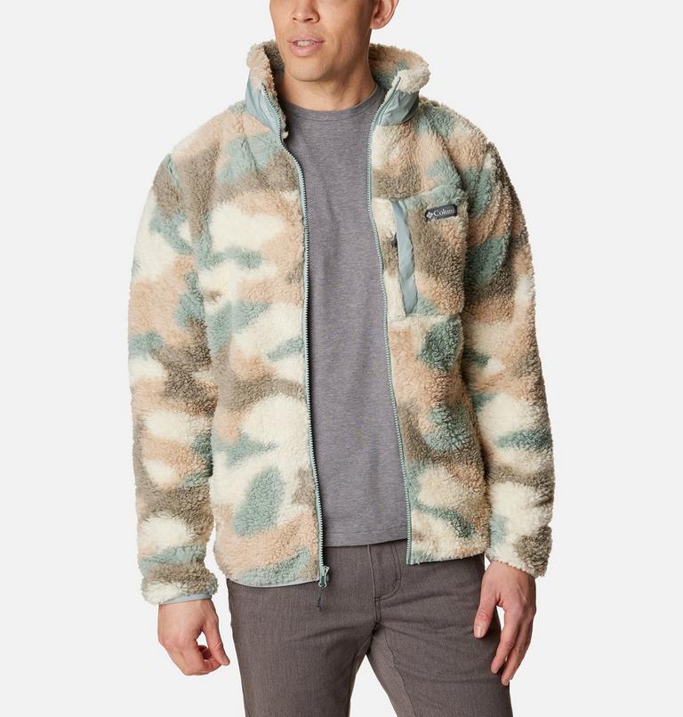 Winter Pass Print Fleece Full Zip, Color: Niagara Mod Camo, image 6