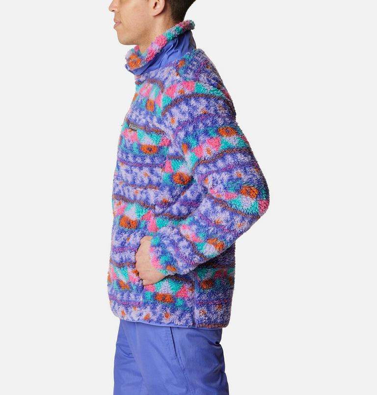 Winter Pass Print Fleece Full Zip, Color: Purple Lotus Camp Blanket, image 3