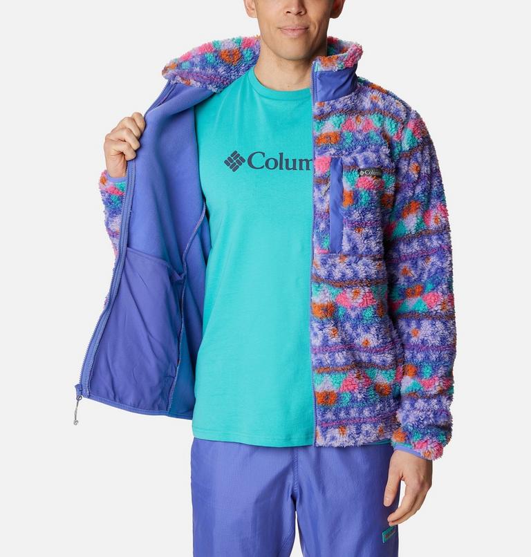 Winter Pass Print Fleece Full Zip, Color: Purple Lotus Camp Blanket, image 5