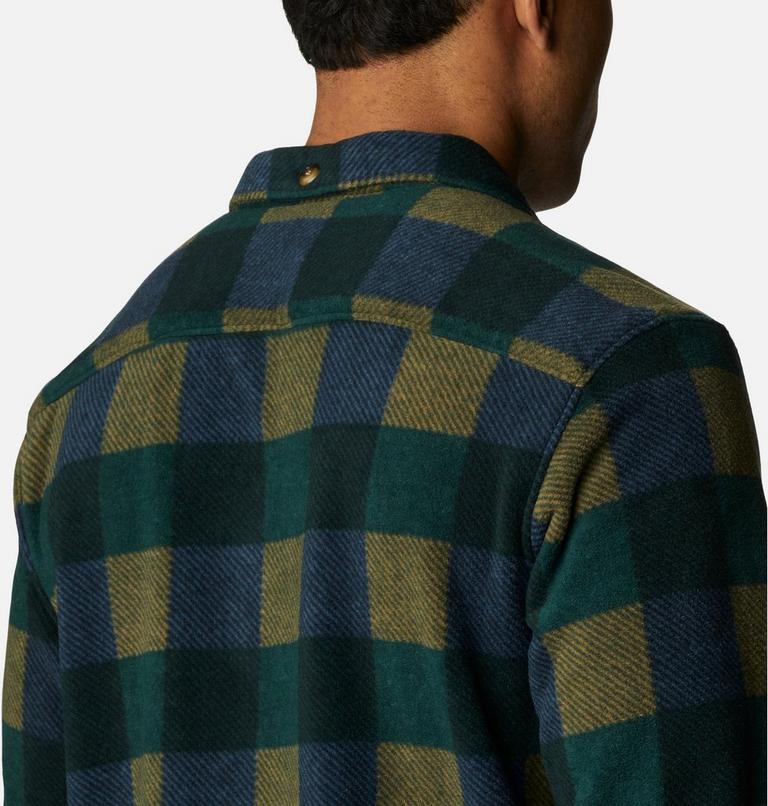 Flare Gun Fleece Over Shirt | 370 | XXL, Color: Spruce Multi Check, image 5