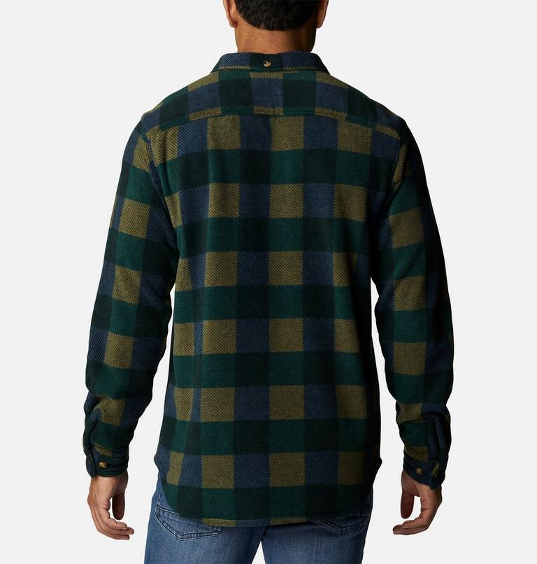 Flare Gun Fleece Over Shirt | 370 | XXL, Color: Spruce Multi Check, image 2