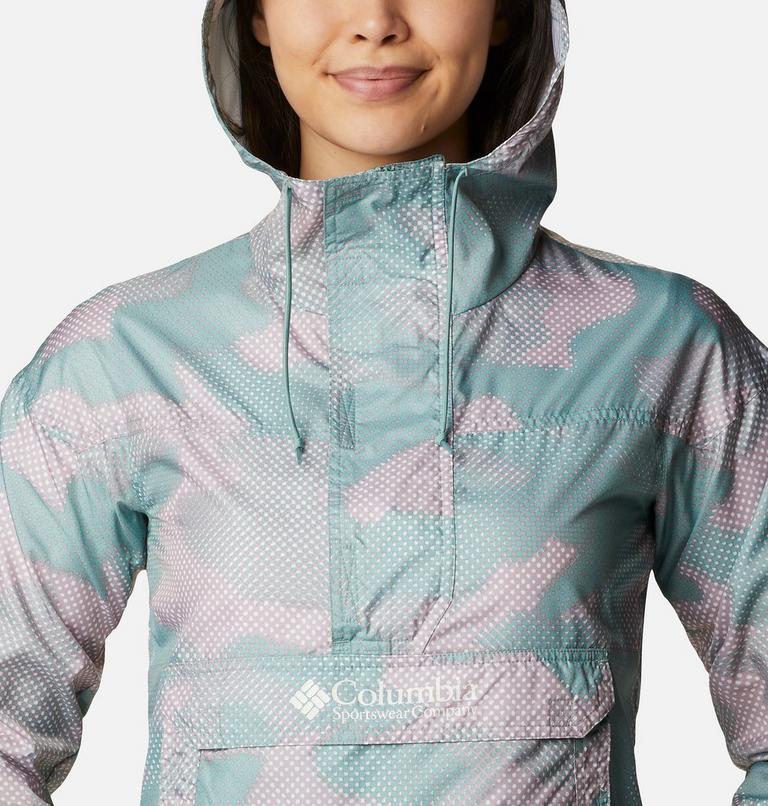 Challenger Windbreaker | 345 | L, Color: Aqua Tone Spotted Camo Print, image 4