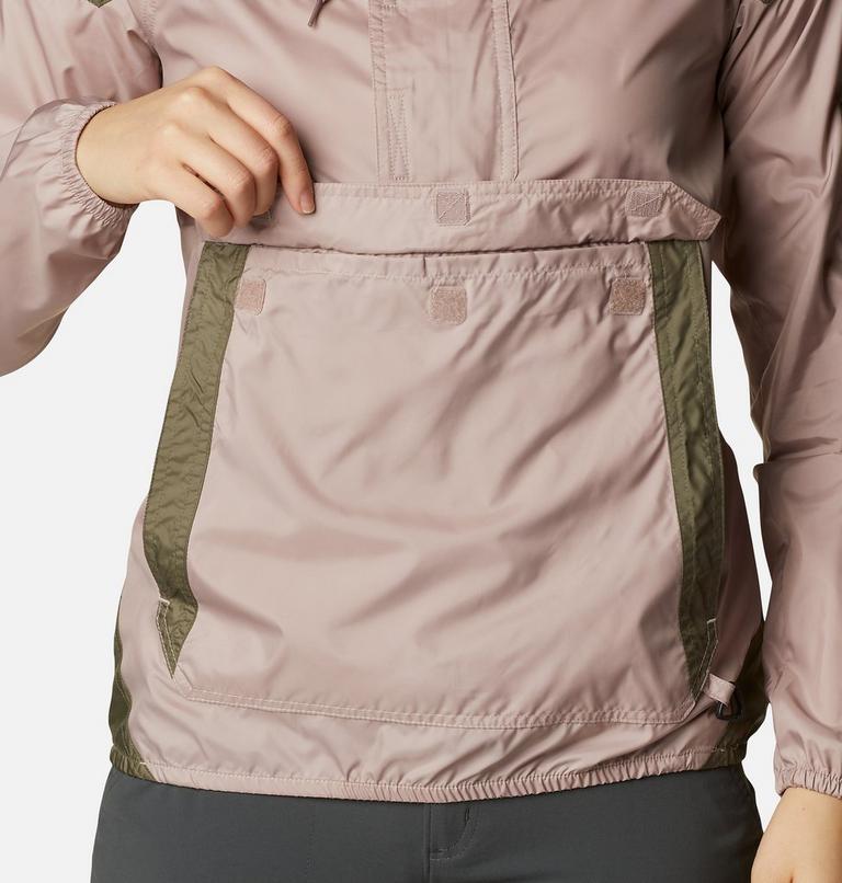 Women's Challenger Windbreaker, Color: Mauve Vapor, Stone Green, image 6