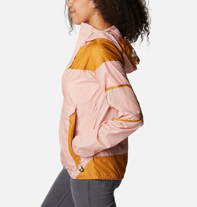 Women's Challenger Windbreaker, Color: Faux Pink, Canyon Sun, image 3