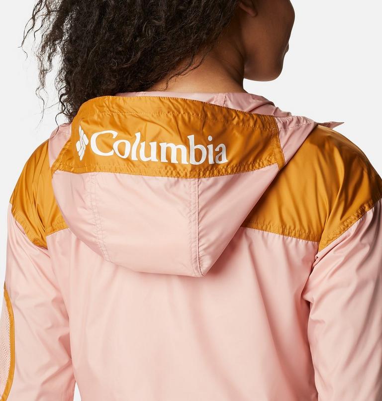 Women's Challenger Windbreaker, Color: Faux Pink, Canyon Sun, image 5
