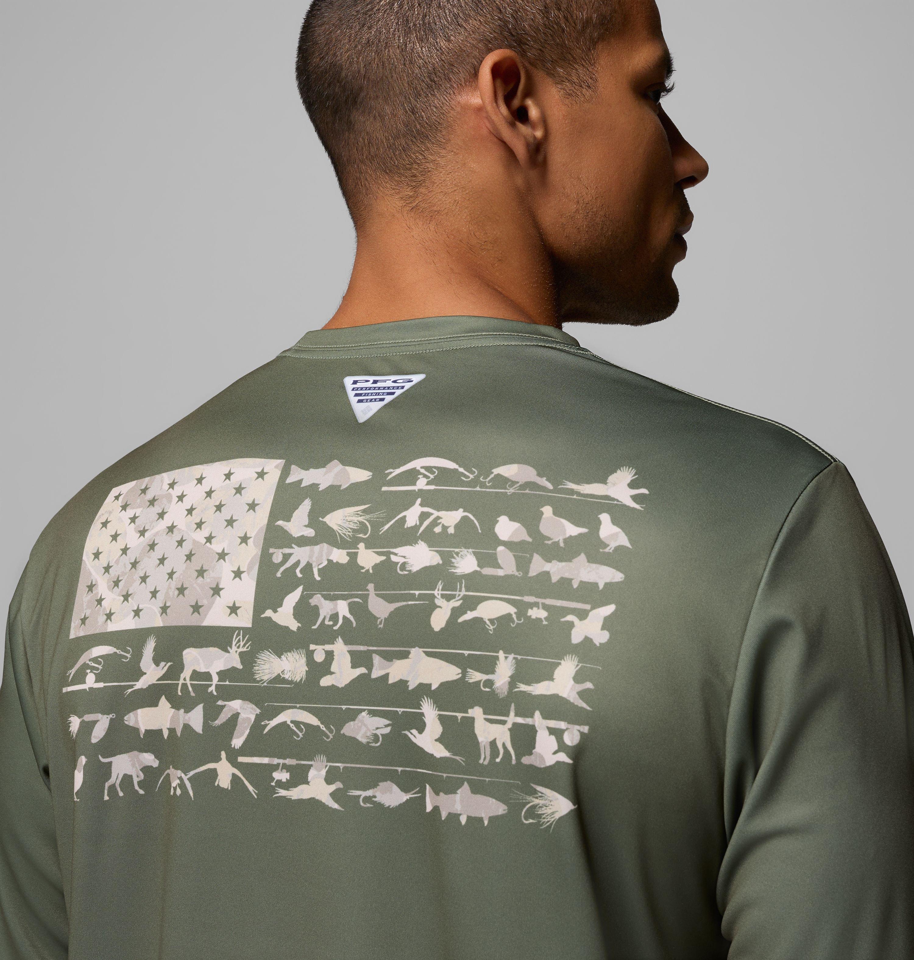 Men's Terminal Tackle PFG Fish Flag Long Sleeve Shirt | 315 | M 6