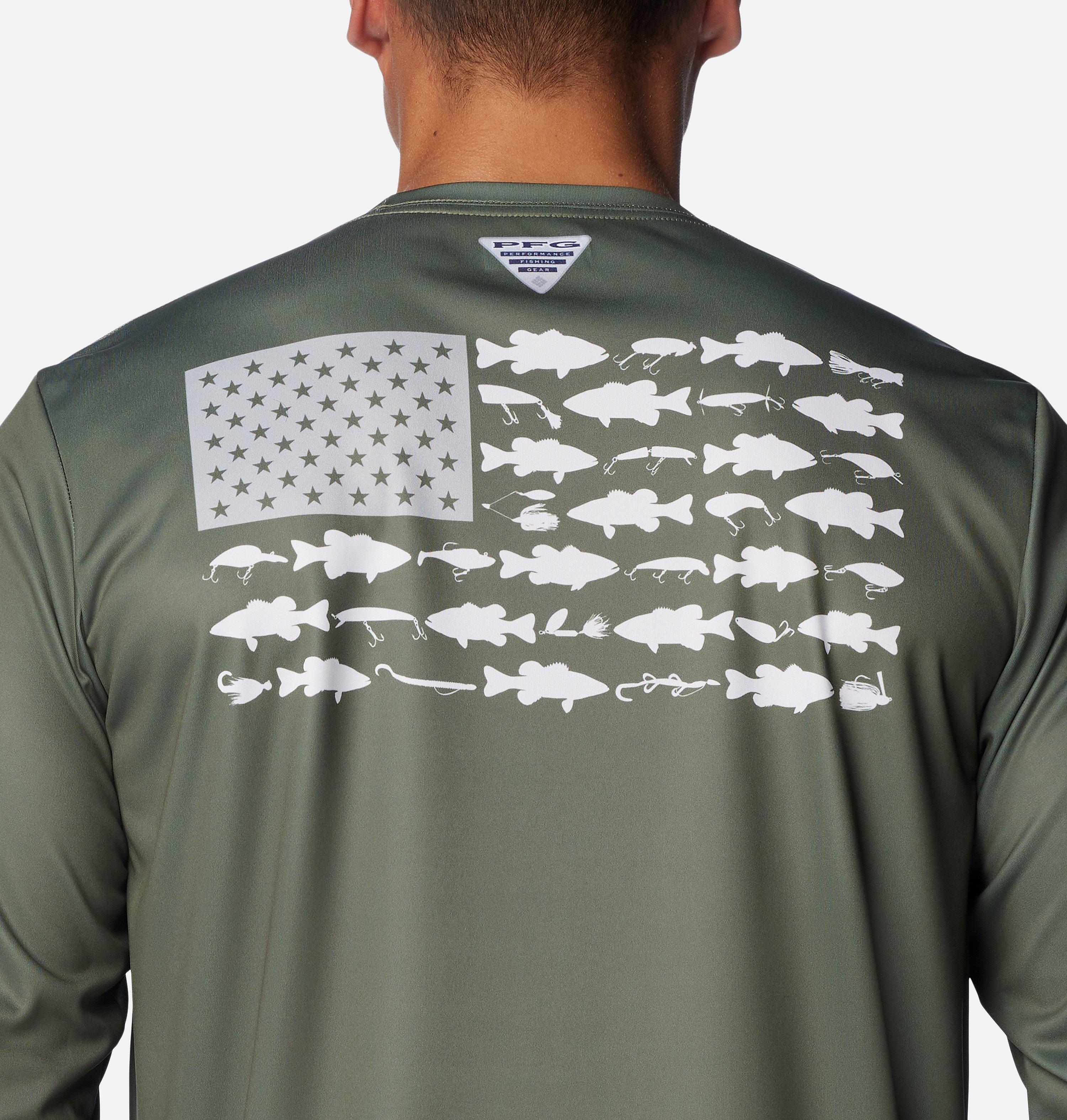 Men's Terminal Tackle PFG Fish Flag Long Sleeve Shirt | 318 | M 5