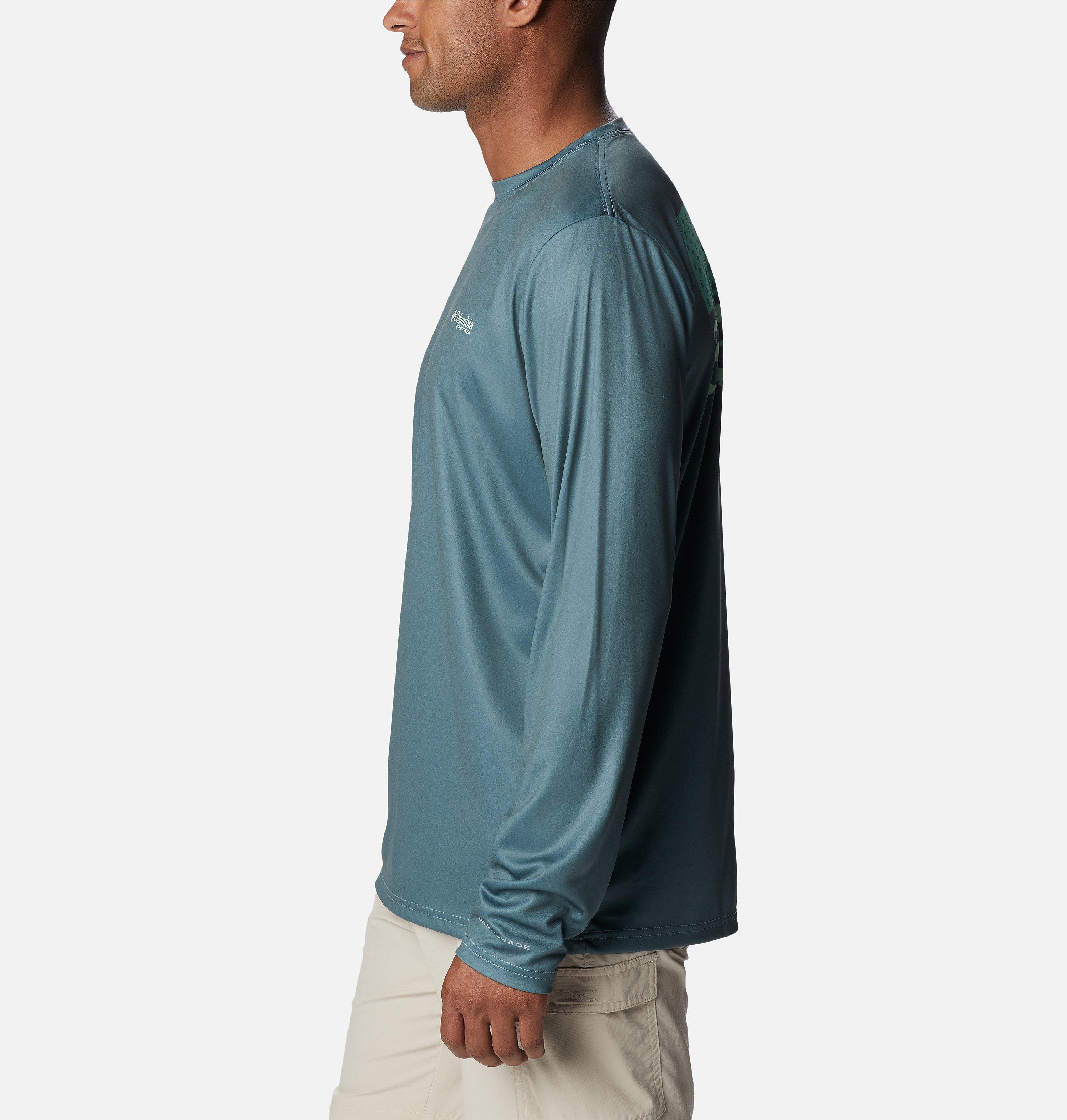 Men's PFG Terminal Tackle Fish Flag Long Sleeve Shirt - Tall 3