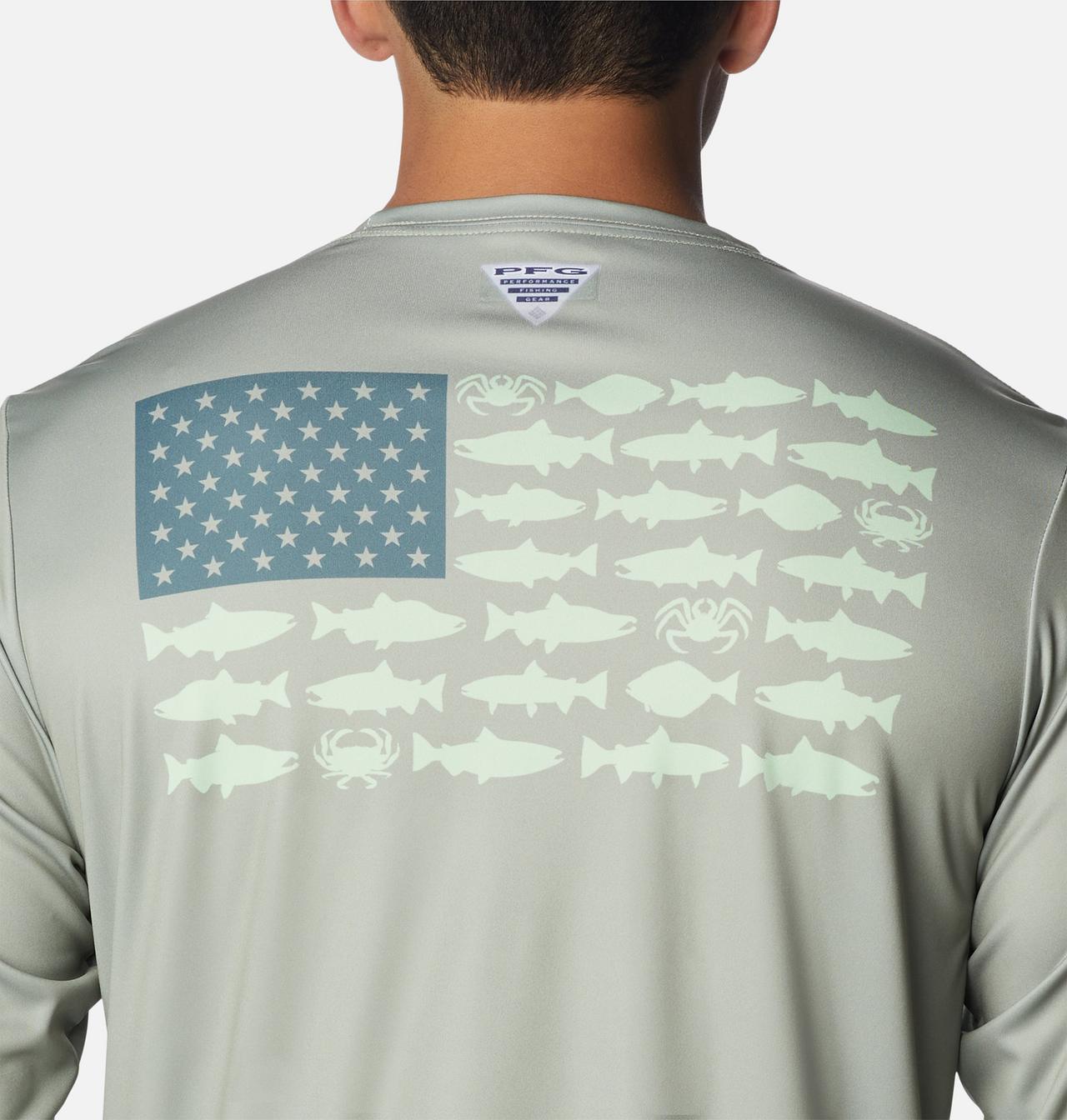 Men's PFG Terminal Tackle Fish Flag™ Long Sleeve Shirt - Tall 5