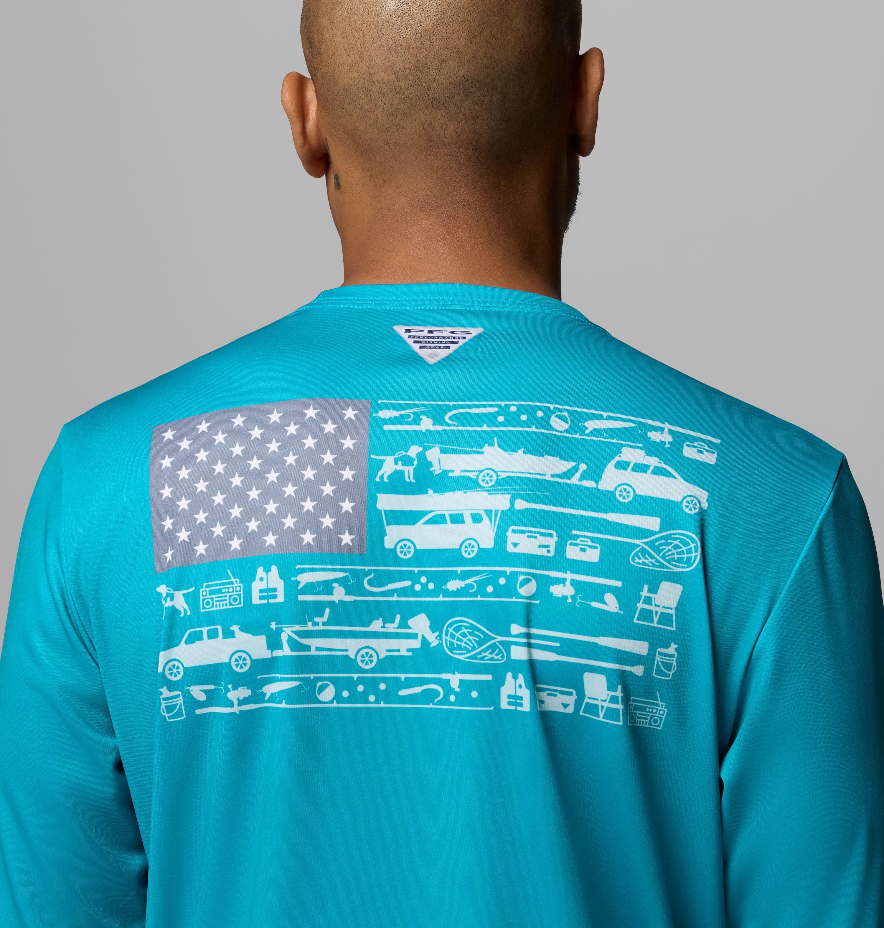 Men's Terminal Tackle PFG Fish Flag Long Sleeve Shirt | 444 | M 6