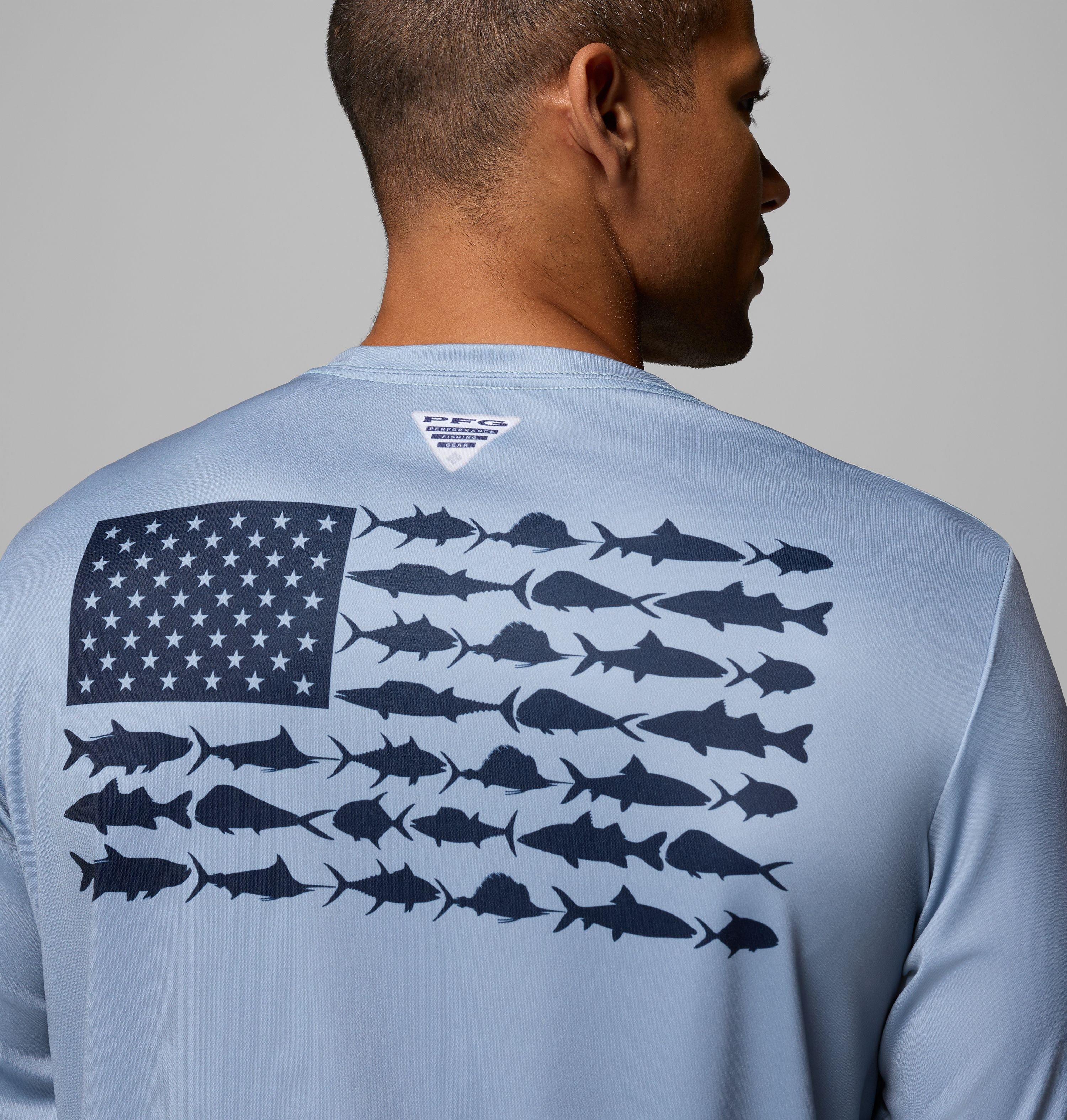Men's Terminal Tackle PFG Fish Flag Long Sleeve Shirt | 445 | M 6